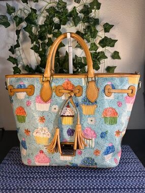 Dooney & Bourke Cupcake Print East/West Shopper Tote